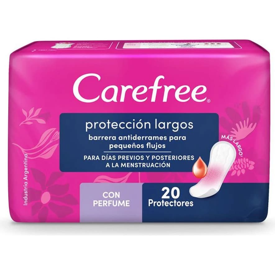 Protectores Diarios Carefree Largo x 20