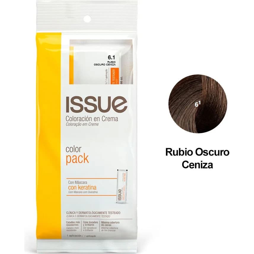 Tintura Capilar Issue Colorpack + Kera Tono 06.1