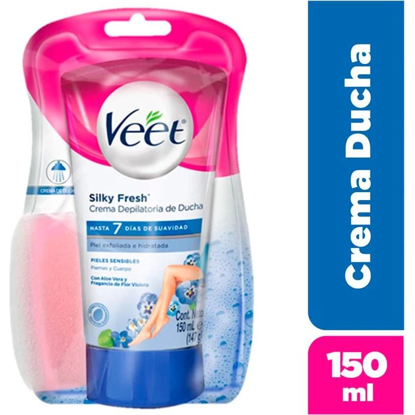 Crema Depilatoria en Ducha Veet Sin Almizcle 150 ml