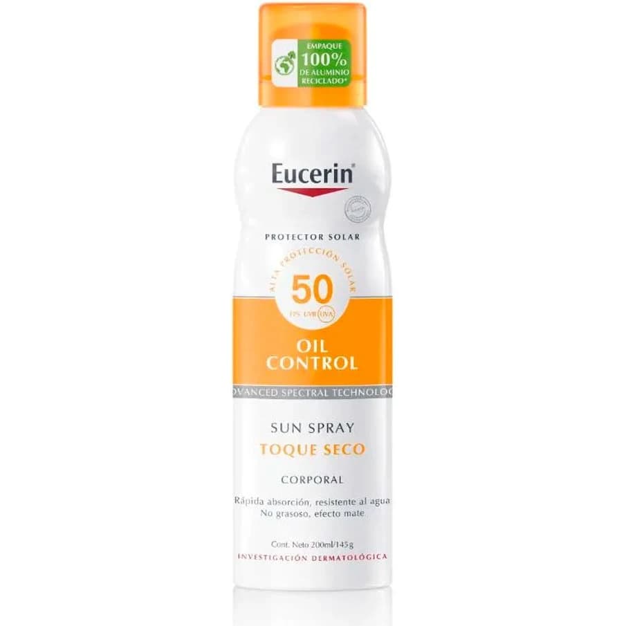 Protector Solar Eucerin FPS 50 Sun Spray Toque Seco 200 ml