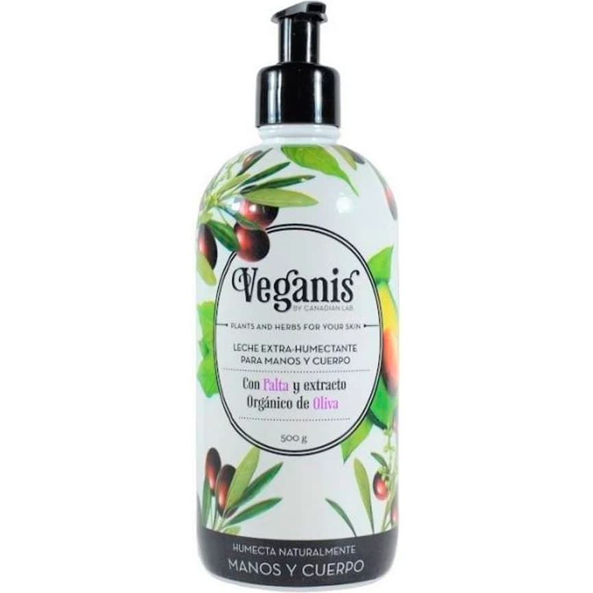 Crema Corporal Veganis Leche Humectante Manos & Cuerpo 500 ml