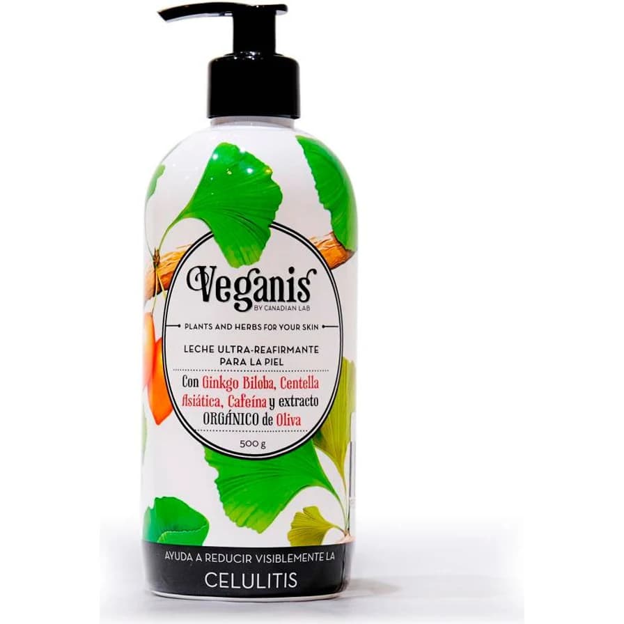 Crema Corporal Veganis Leche Reafirmante con Ginkgo 500 ml