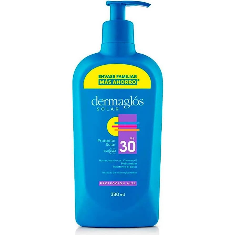 Emulsión Protector Solar Dermaglós FPS 30 380 ml