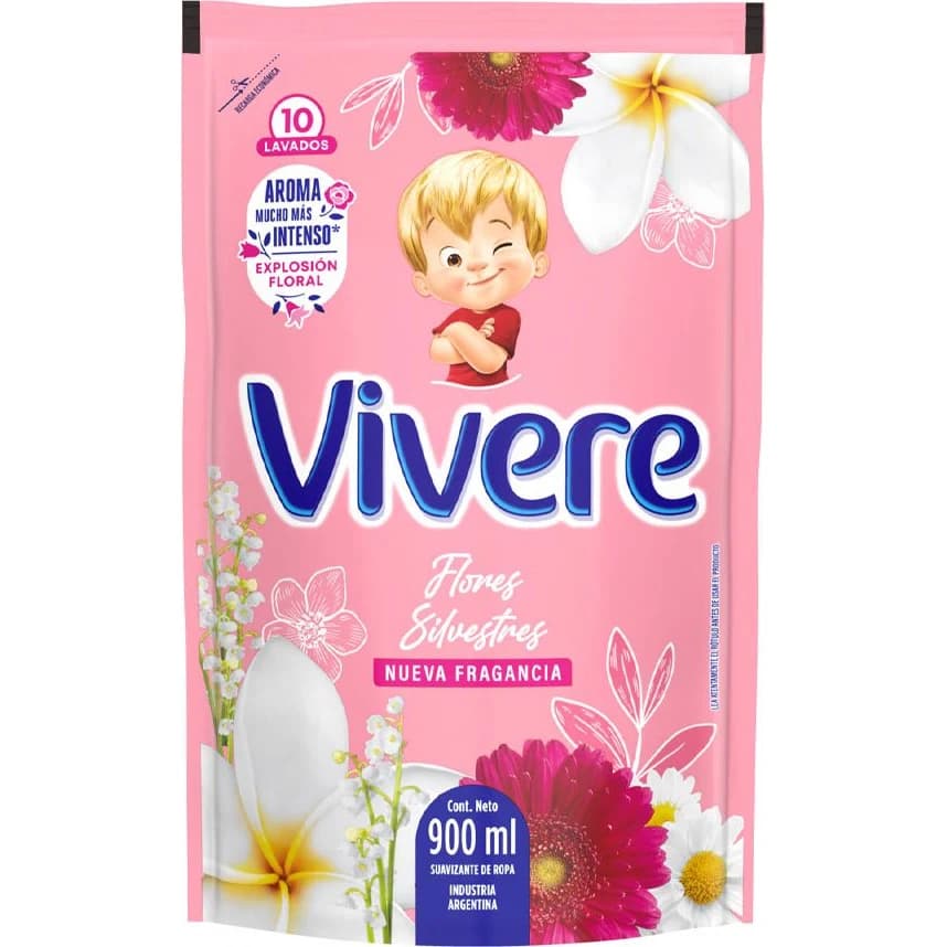 Suavizante para Ropa Vivere Flores Silvestres Doypack 900 ml