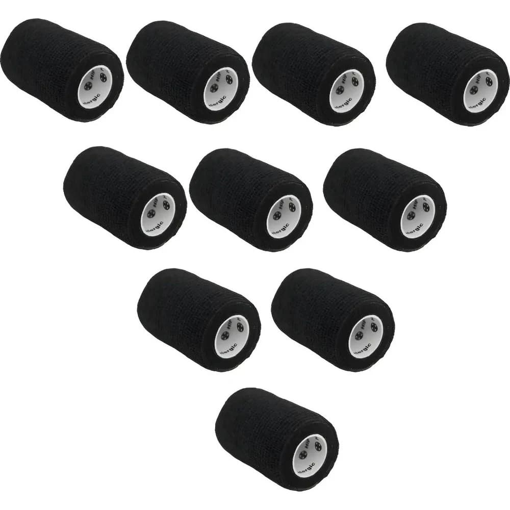 Cinta Adhesiva Hipoalergénica Flex Riasa Negra 7,5 cm x 4 m
