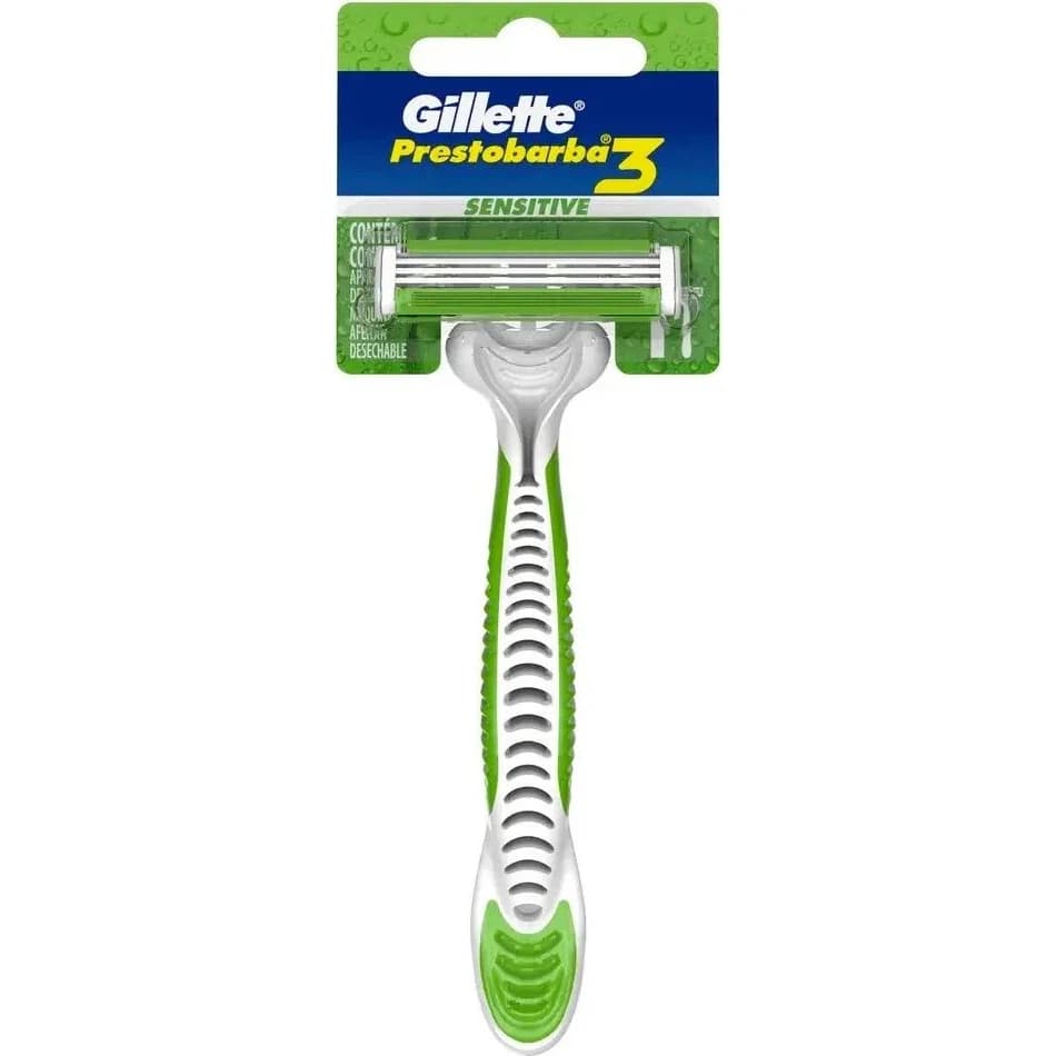 Máquina de Afeitar Gillette Prestobarba 3 Sensitive x10
