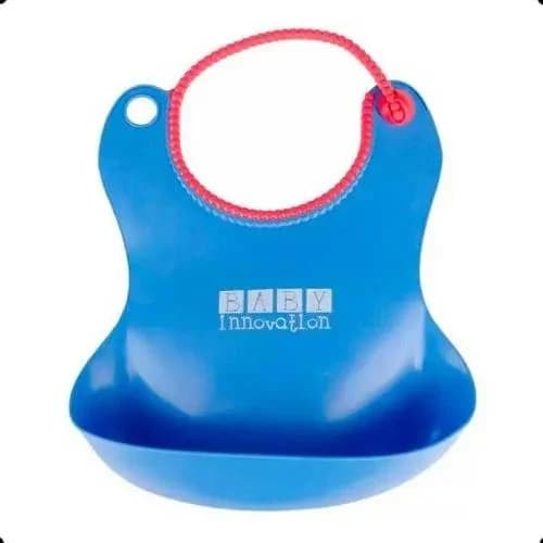 Babero con Contenedor Baby Innova Azul