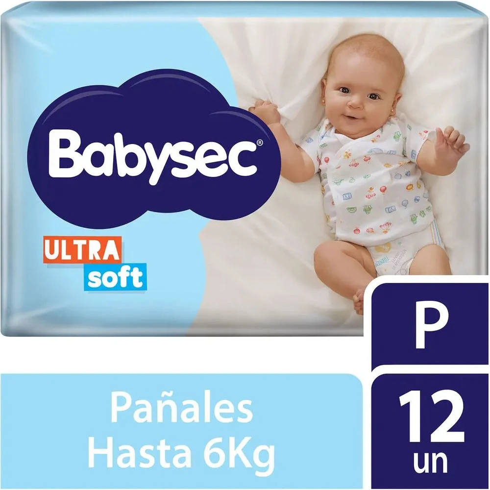 Pañales Babysec Ultra Protección Talle CH x12