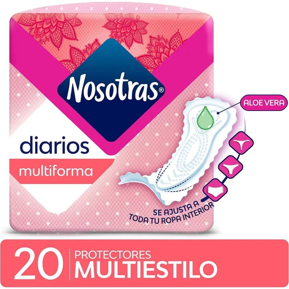Protectores Diarios Nosotras Multiestilo x 20