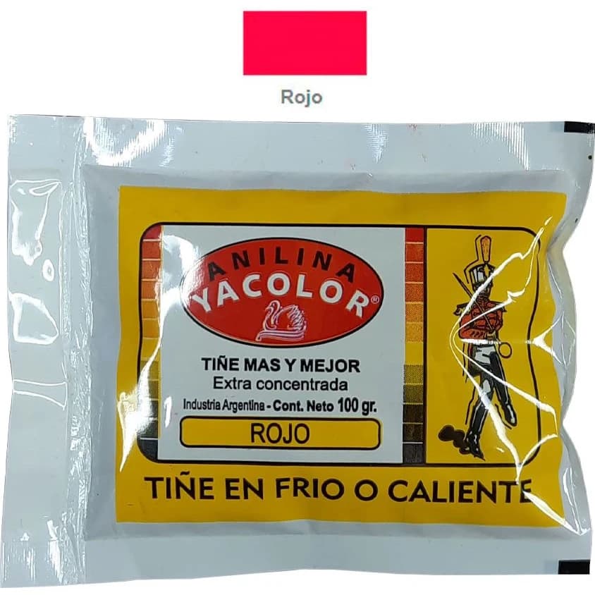Anilina Yacolor Rojo x 100 g
