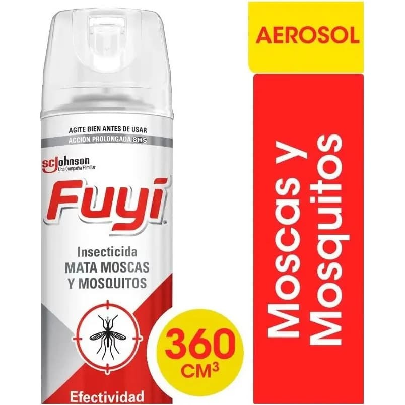 Insecticida en Aerosol Fuyi Mata Moscas y Mosquitos 360 cc