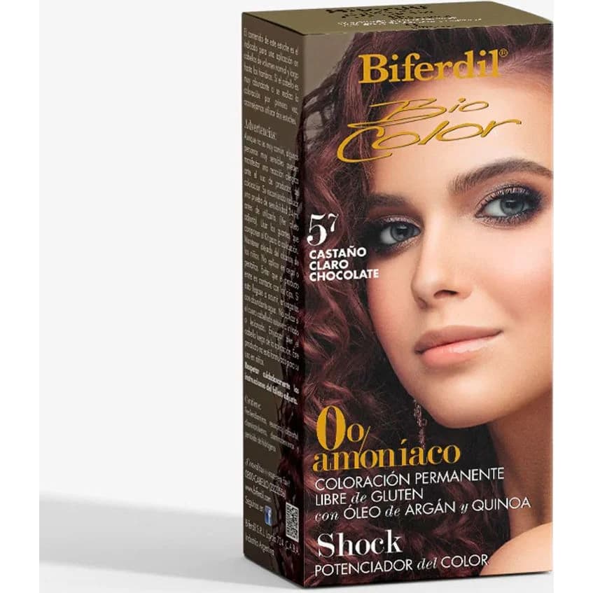 Tintura Capilar Biferdil Biocol 0% Amoníaco Tono 5.7