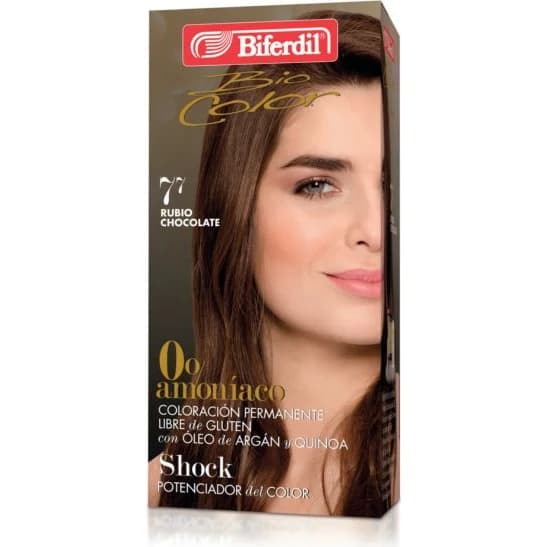Tintura Capilar Biferdil Biocol 0% Amoníaco Tono 7.7