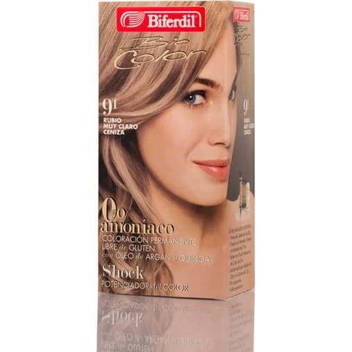 Tintura Capilar Biferdil Biocol 0% Amoníaco Tono 9.1
