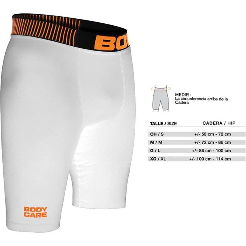 Calza Deportiva Body Care Lycra Blanca Talle M