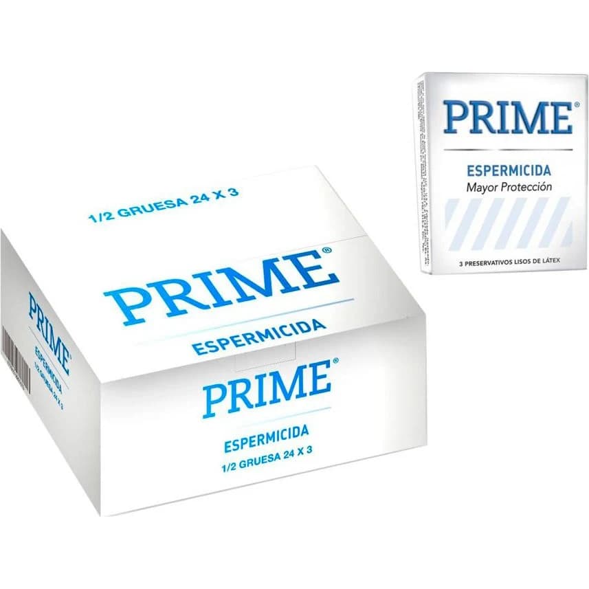Preservativos Prime con Espermicida x 3 unidades