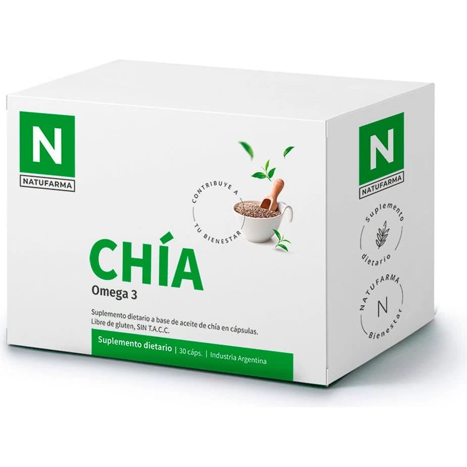 Aceite de Chía Omega 3 1000 mg Natufarma en Cápsulas x 30