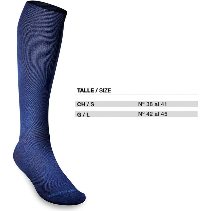Media de Compresión Terapéutica Body Care Azul Talle 3
