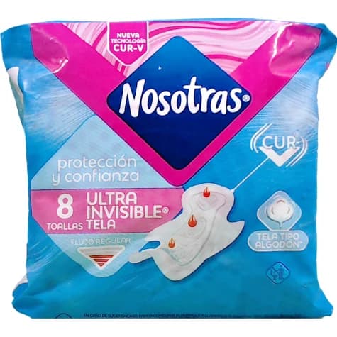 Protector Diario Nosotras Tela Invisible x8