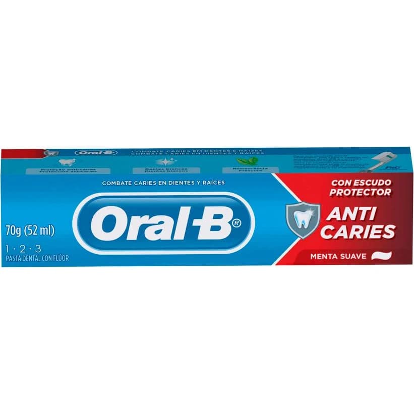 Pasta Dental Oral-B 1-2-3 Menta Suave 70 g