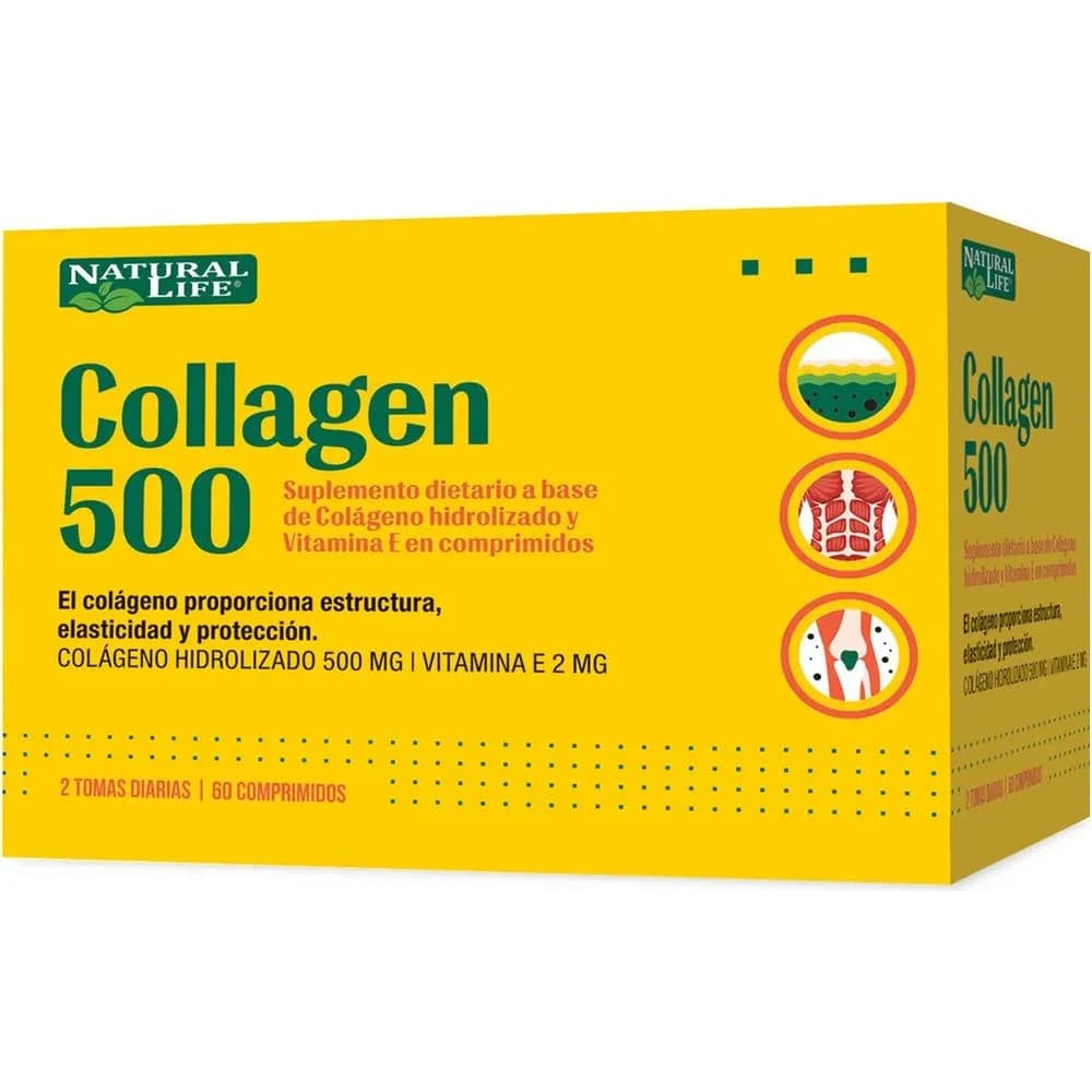 Colágeno Nlife 500 mg Comprimidos x60