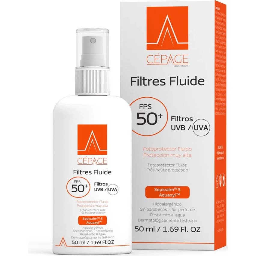Protector Solar Cepage Filtres Fluid FPS 50+ Loción 50 ml
