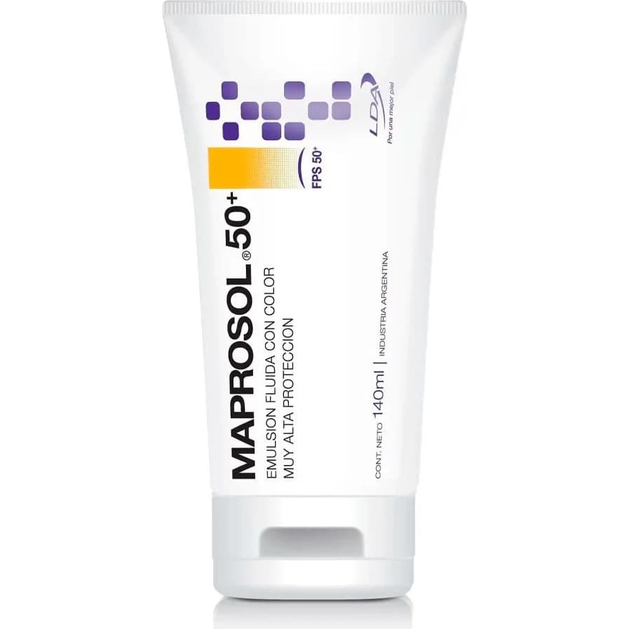 Protector Solar Maprosol FPS 50+ Emulsión Fluida Color 140 ml