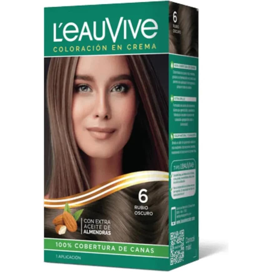 Kit de Coloración Capilar L'Eau Vive Tono 6