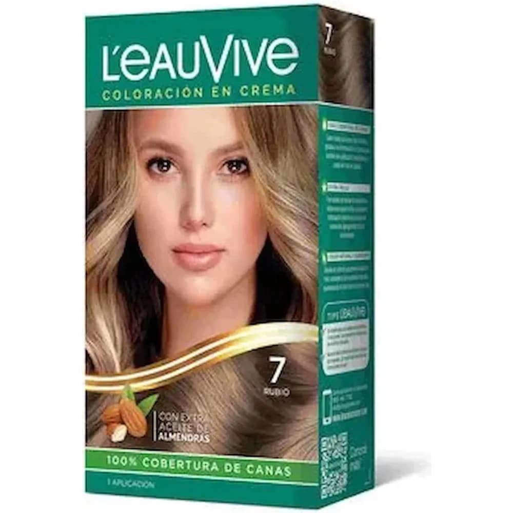 Kit de Coloración Capilar L'Eau Vive Tono 7