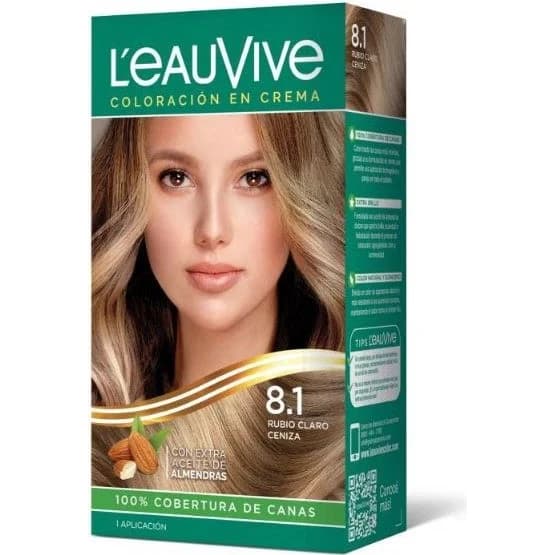 Kit de Coloración Capilar L'Eau Vive Tono 8.1