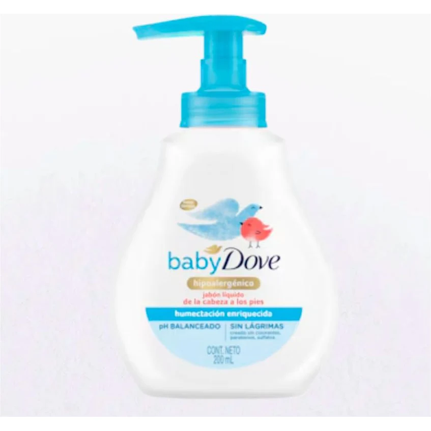 Jabón Líquido Dove Baby Hidratante Enriquecido 200 ml