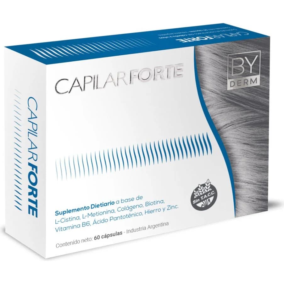 Suplemento Capilar By Derm Forte con Aminoácidos x60 Comprimidos