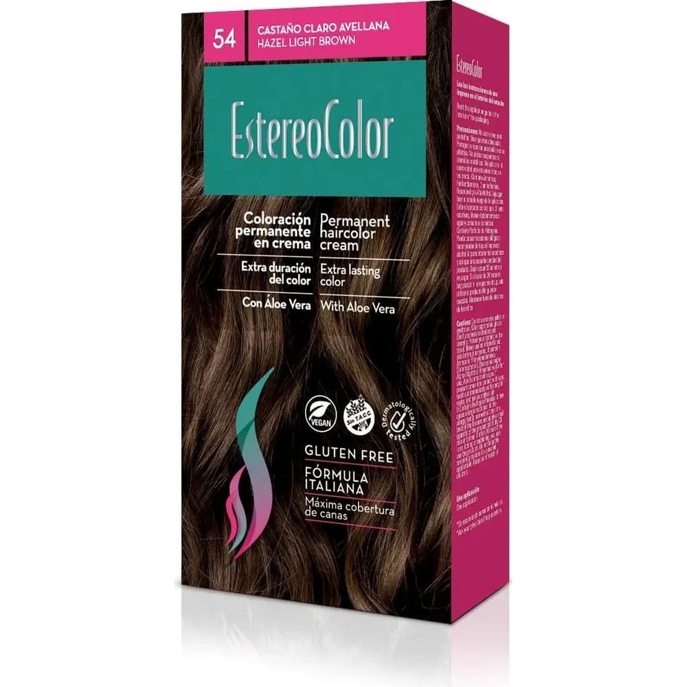 Kit de Coloración Plumari Estereocolor Tono 54 Castaño Cla Ave