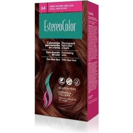Kit de Coloración Permanente Estereocolor 64 Rubio Oscuro Avellana