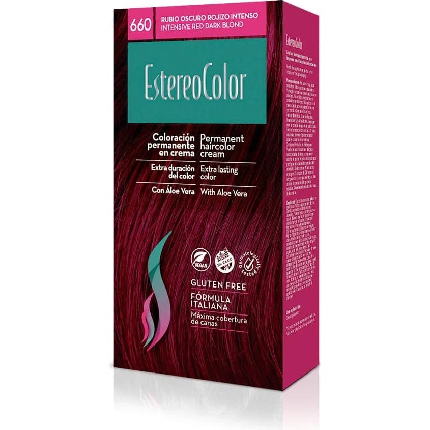 Kit de Coloración Capilar Plumari Estereocolor Tono 660