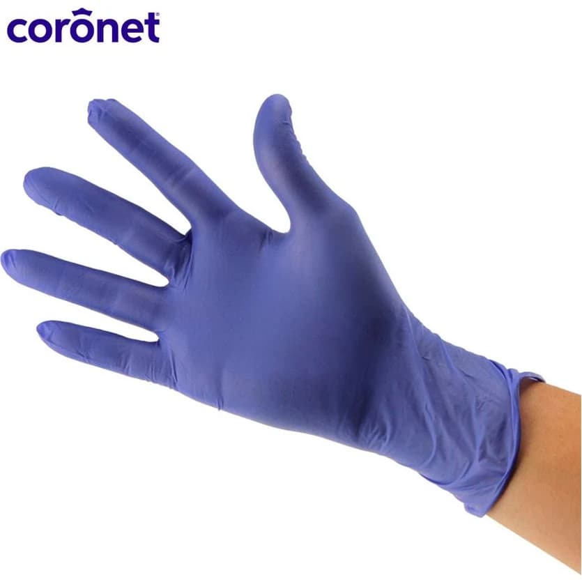 Guantes de Nitrilo Coronet Talle M x 100