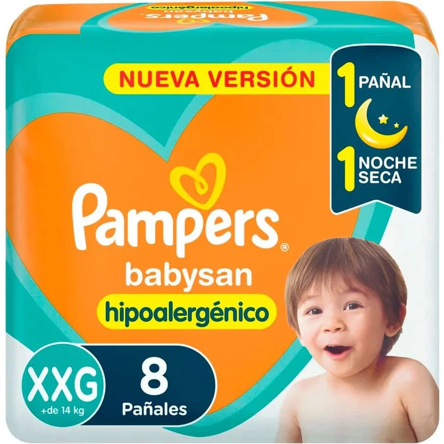 Pañales Pampers Baby San XXG x 8