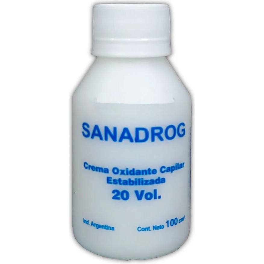 Agua Oxigenada Sanadrog 20 Volúmenes Cremosa x 100