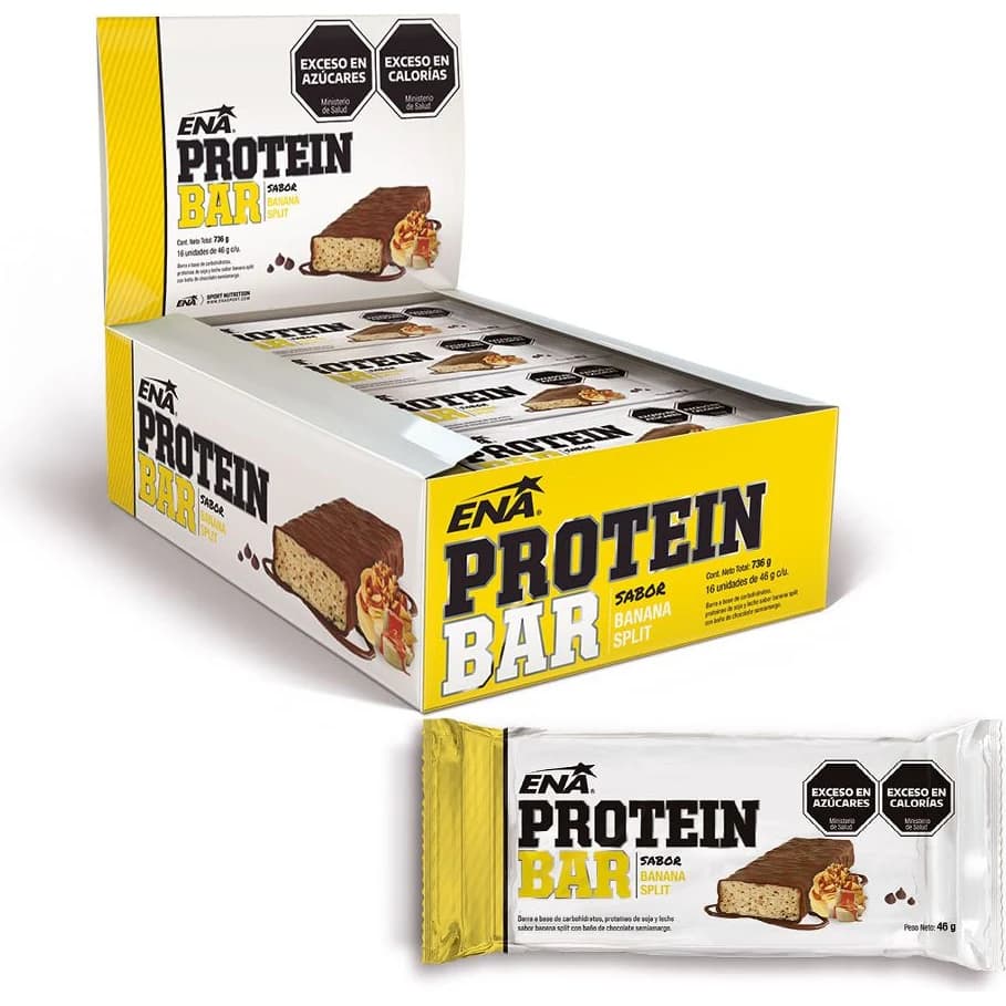Barra de Proteína ENA Protein Bar Banana 16 Unidades