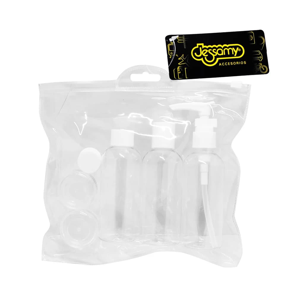 Set de Viaje Jessamy Envases Reutilizables x5