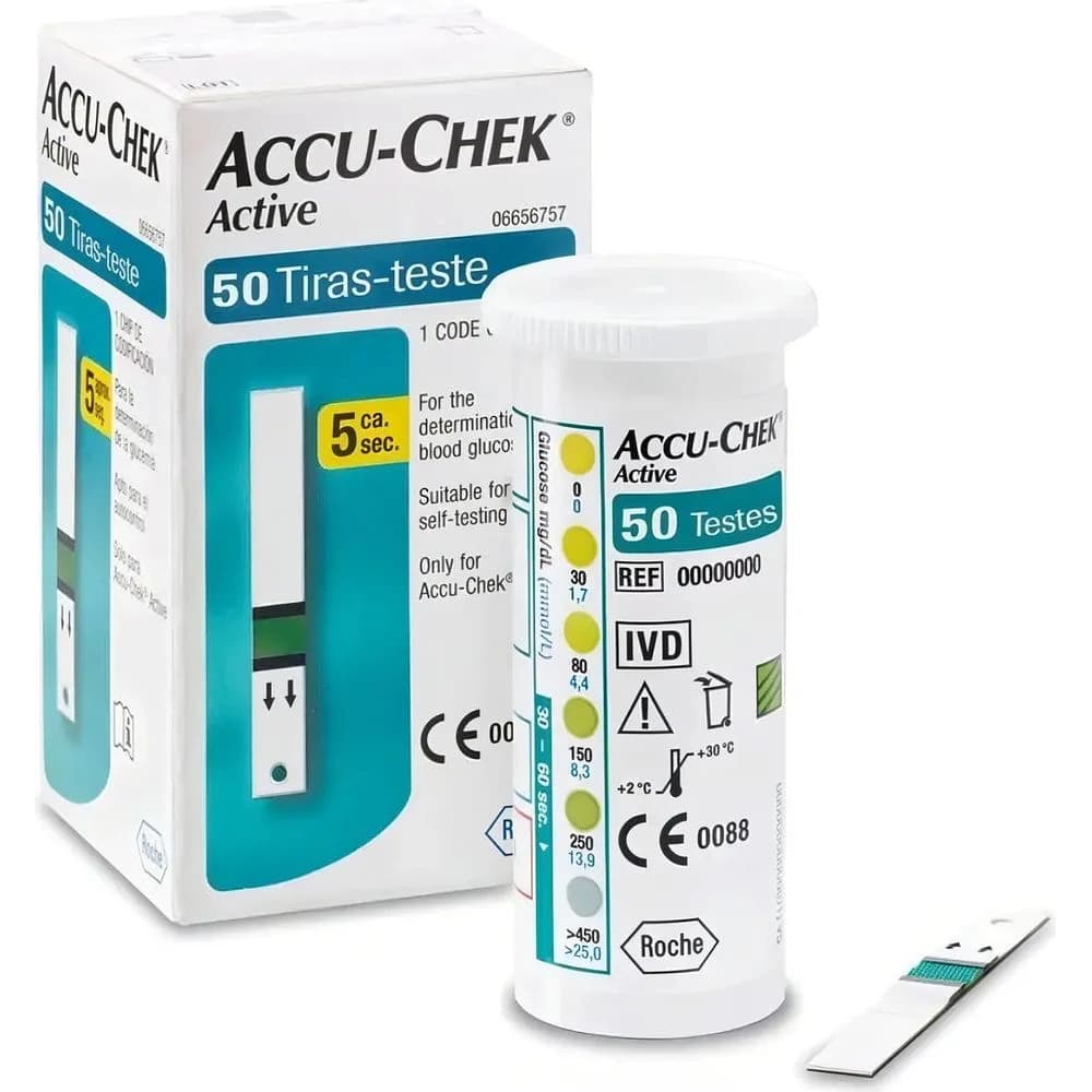 Tiras Reactivas Accu-Chek Active Glucosa x 50