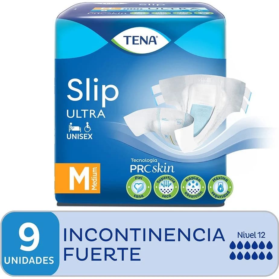 Pañal para Adulto Tena Slip Forte Talle M x 9