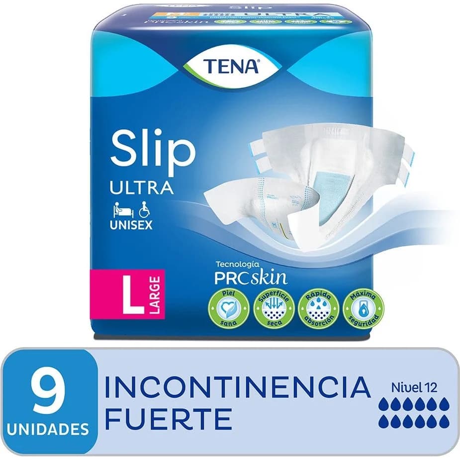 Pañal para Adulto Tena Slip Incontinencia Forte Talle L x 9