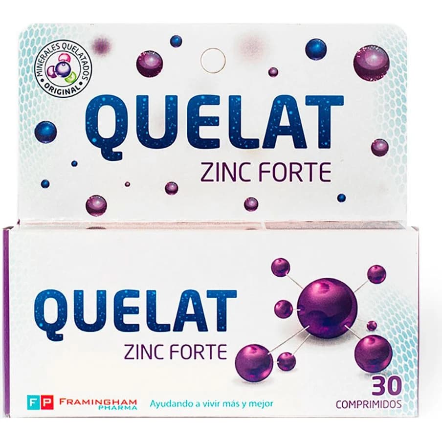 Quelat Zinc Forte 30 Comprimidos