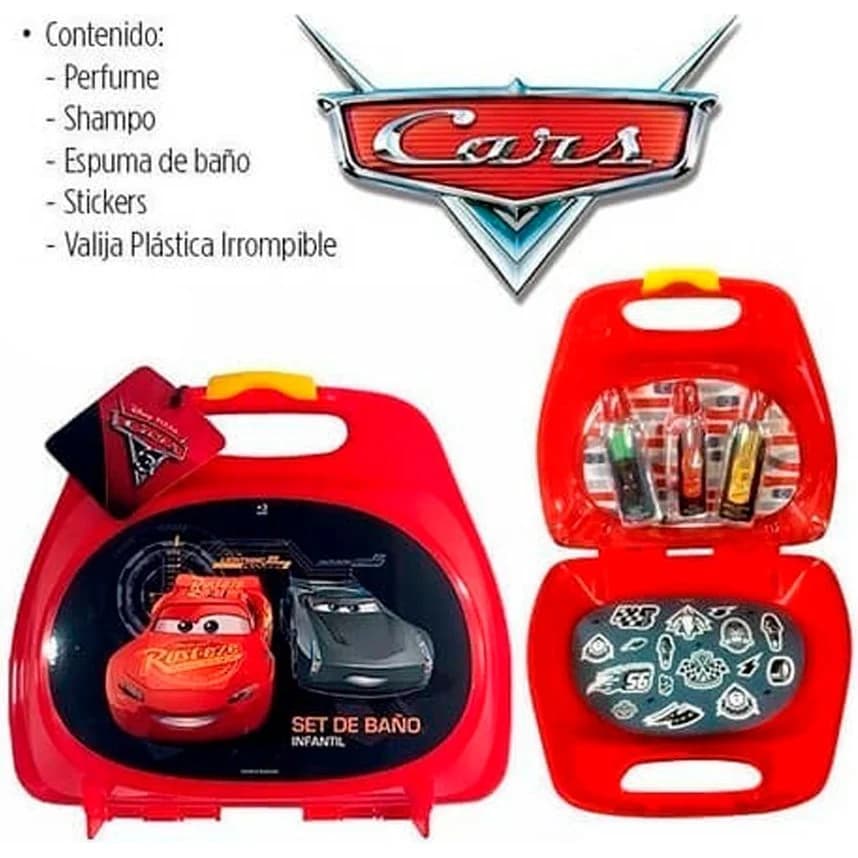 Valijita Set de Baño Disney Cars