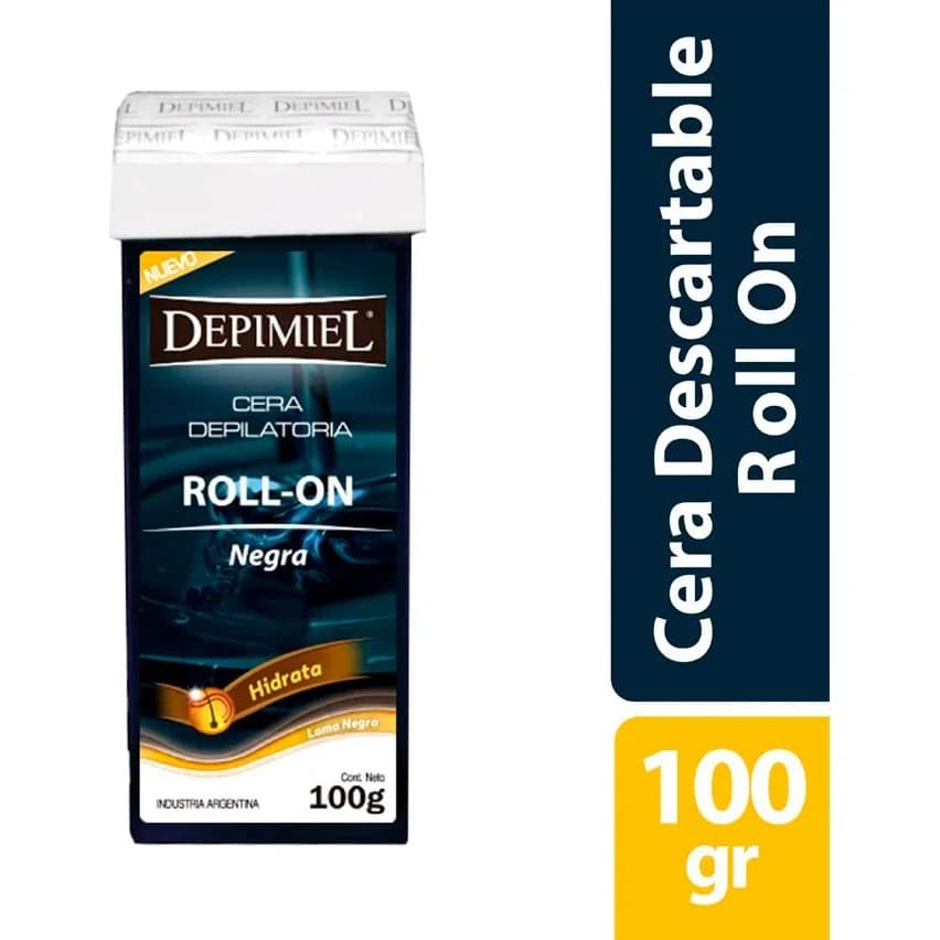 Cera Depilatoria Roll-On Depimiel Negra x 100 g