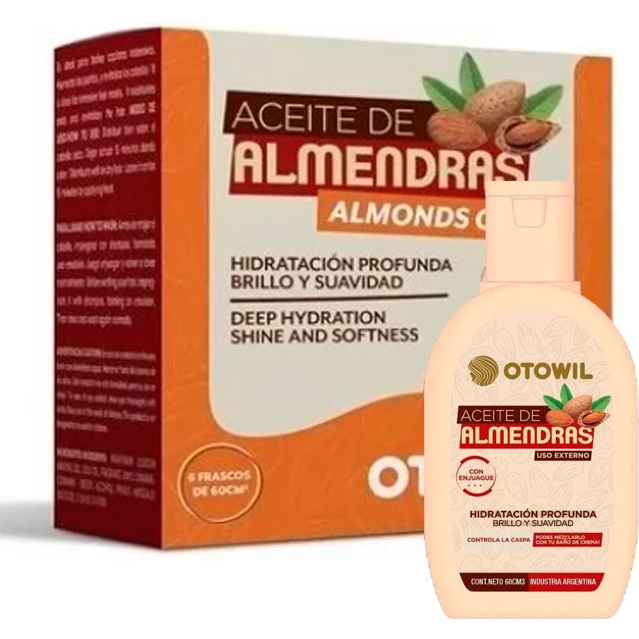 Aceite de Almendras Otowil 6 Frascos x 60 ml