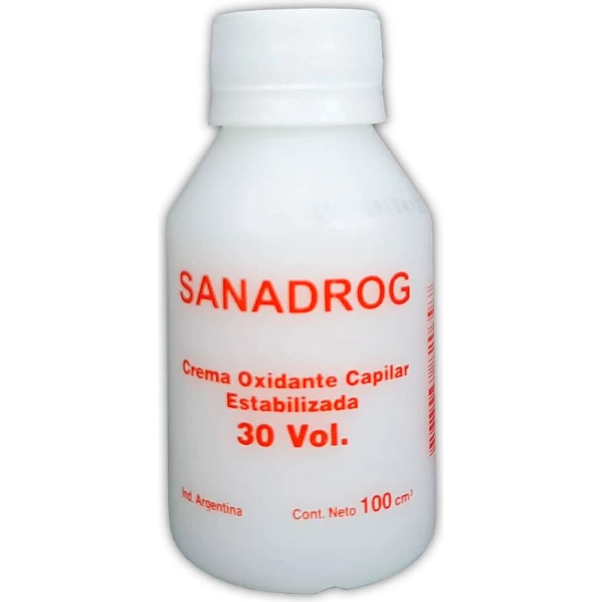 Agua Oxigenada Sanadrog 30 Volúmenes Cremosa 100 ml