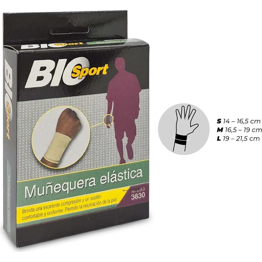 Muñequera Elástica Biosport Talle S