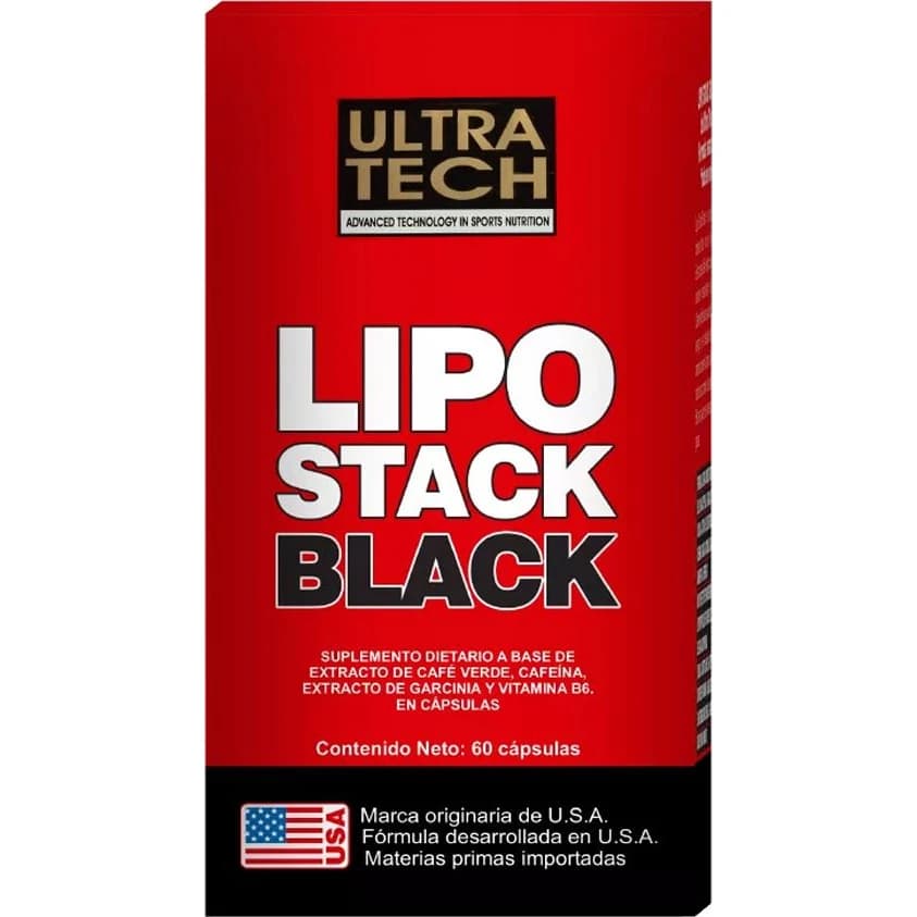 Ultra Tech Lipo Stack Black 60 Cápsulas